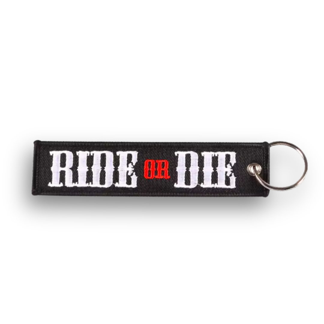 Ride Or Die Black Key Tag