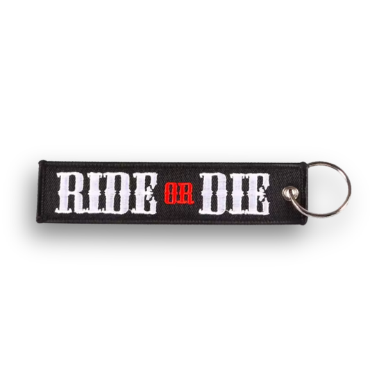 Ride Or Die Black Key Tag