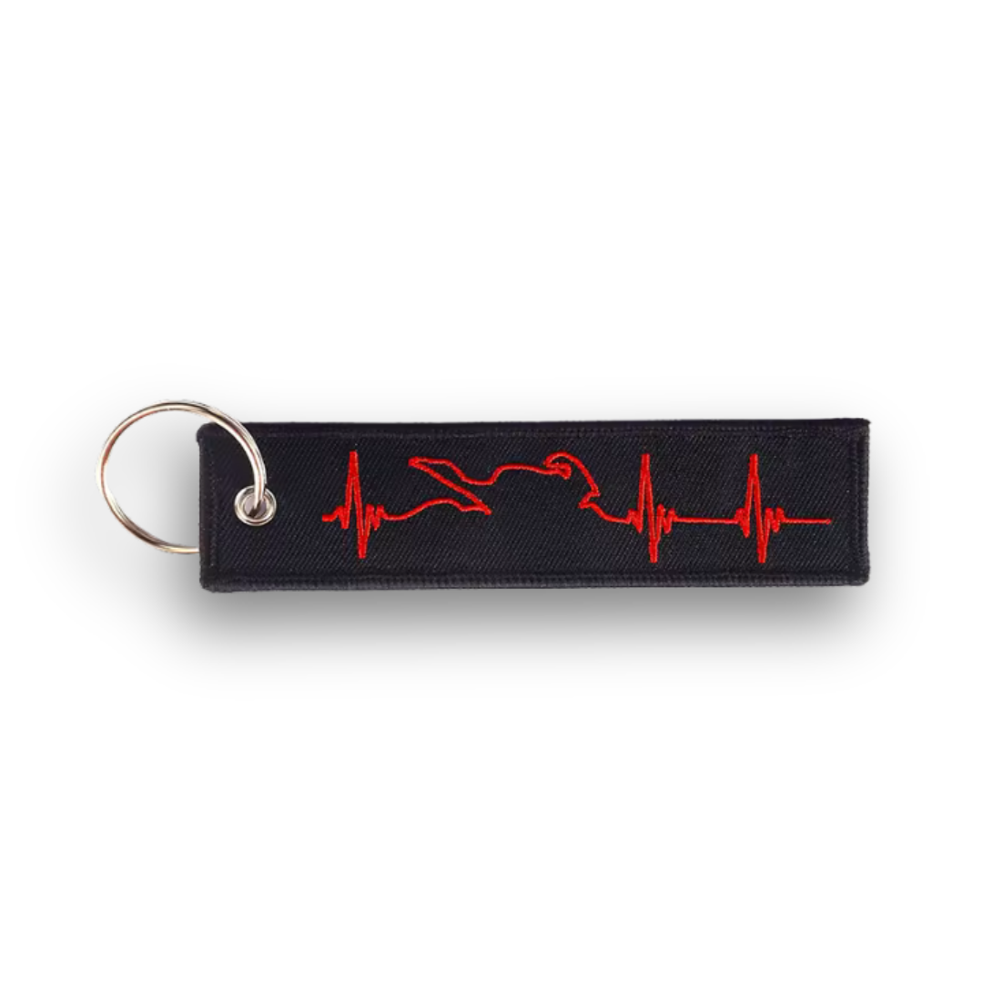 Bike Life Red Key Tag