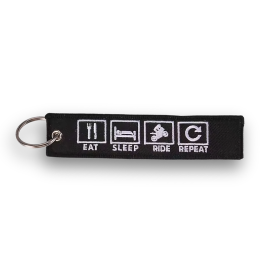 Eat Sleep Ride Key Tag